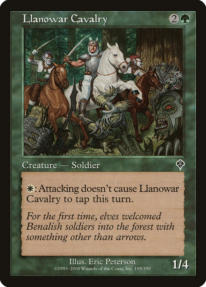 Llanowar Cavalry [Invasion] Foil