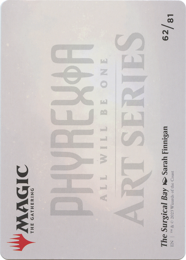 The Surgical Bay // The Surgical Bay  [Phyrexia: All Will Be One Art Series] (Borderless) Foil