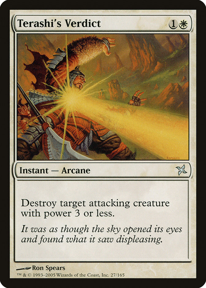 Terashi's Verdict [Betrayers of Kamigawa] Foil