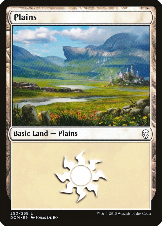 Plains (250) [Dominaria] Foil