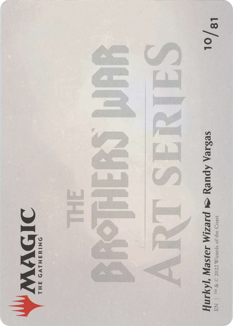 Hurkyl, Master Wizard // Hurkyl, Master Wizard  [The Brothers' War Art Series] (Borderless) Foil