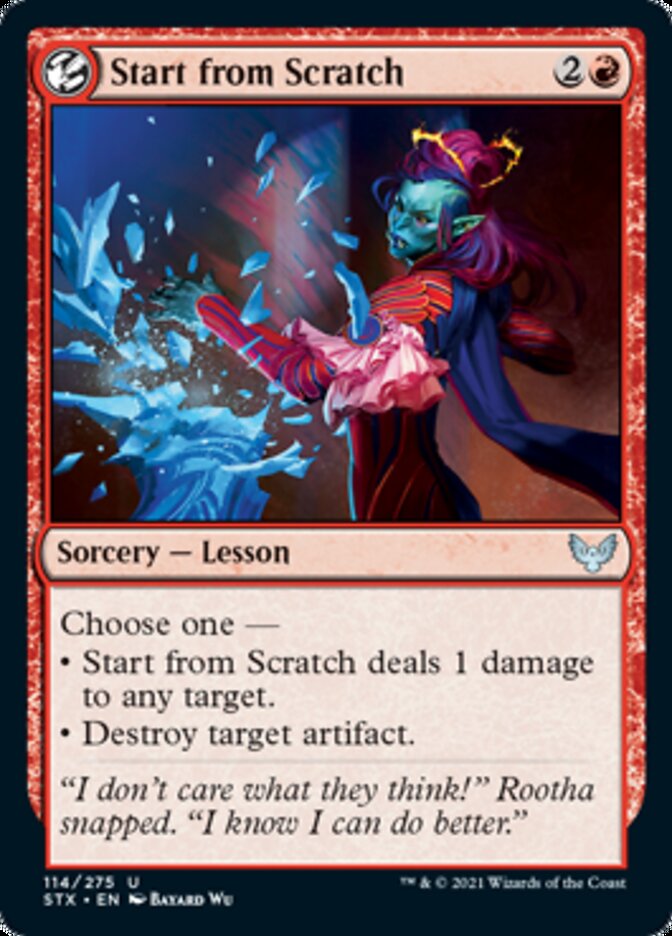 Start from Scratch [Strixhaven: School of Mages] Foil