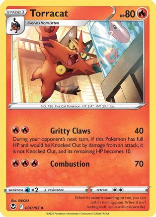 Torracat (031/195) [Sword & Shield: Silver Tempest] Reverse Holofoil