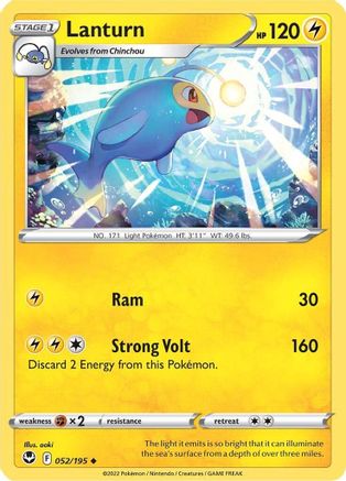 Lanturn (052/195) [Sword & Shield: Silver Tempest] Reverse Holofoil
