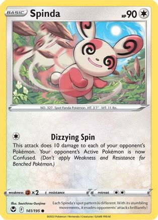 Spinda (141/195) [Sword & Shield: Silver Tempest] Reverse Holofoil