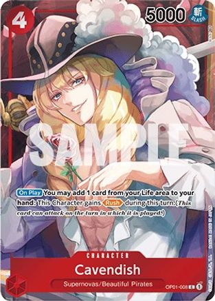 Cavendish (Box Topper) (OP01-008) - [Romance Dawn] Foil