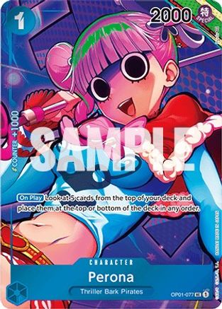 Perona (Box Topper) (OP01-077) - [Romance Dawn] Foil