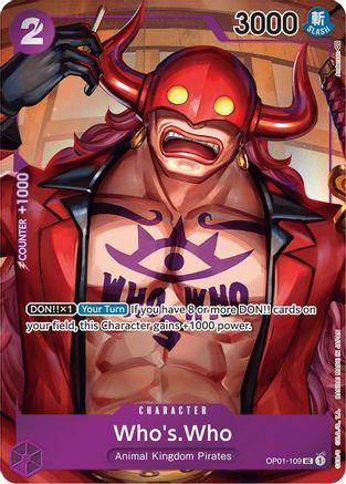 Who's.Who (Box Topper) (OP01-109) - [Romance Dawn] Foil