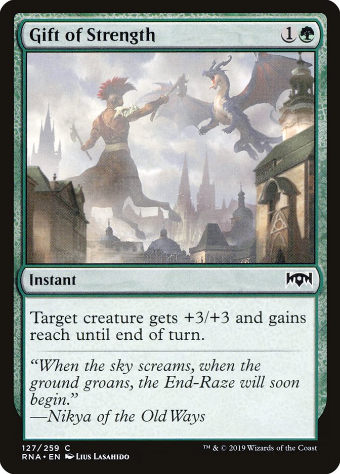 Gift of Strength [Ravnica Allegiance] Foil