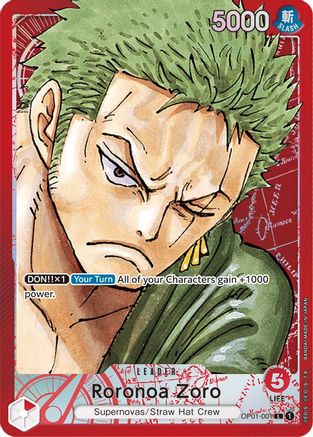 Roronoa Zoro (001) (Parallel) (OP01-001) - [Romance Dawn] Foil