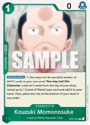 Kouzuki Momonosuke (OP01-041) - [Romance Dawn] Foil