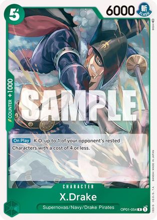 X.Drake (054) (OP01-054) - [Romance Dawn] Foil
