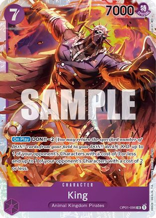 King (096) (OP01-096) - [Romance Dawn] Foil