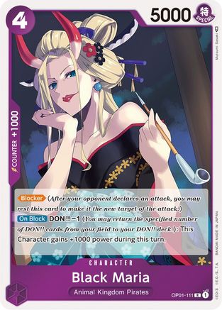 Black Maria (OP01-111) - [Romance Dawn] Foil