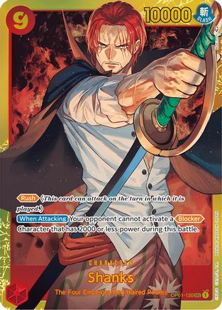 Shanks (OP01-120) - [Romance Dawn] Foil