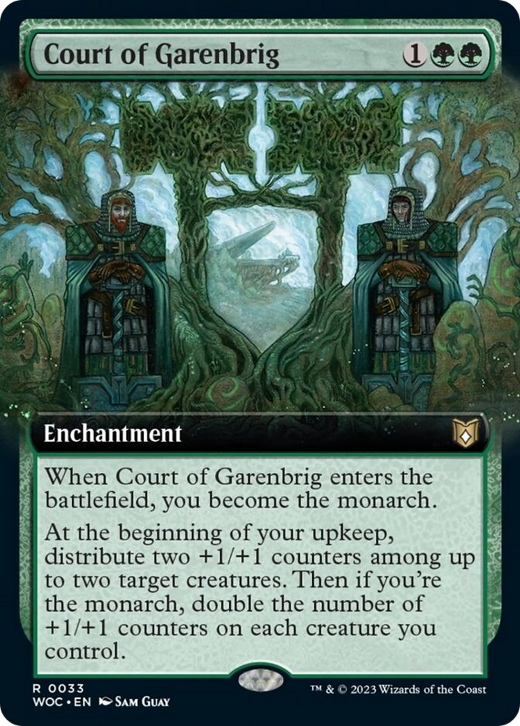 Court of Garenbrig (Extended Art) [Wilds of Eldraine Commander] Foil