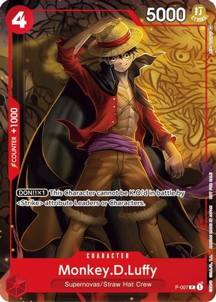 Monkey.D.Luffy - P-007 (Tournament Pack Vol. 1) (P-007) - [One Piece Promotion Cards]