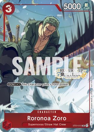 Roronoa Zoro - ST01-013 (Treasure Cup) (ST01-013) - [One Piece Promotion Cards] Foil