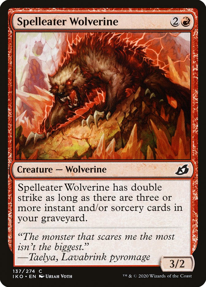 Spelleater Wolverine [Ikoria: Lair of Behemoths] Foil