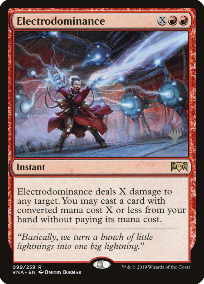 Electrodominance (Promo Pack) [Ravnica Allegiance Promos] Foil