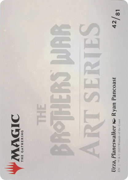 Urza, Planeswalker // Urza, Planeswalker  [The Brothers' War Art Series] (Borderless) Foil