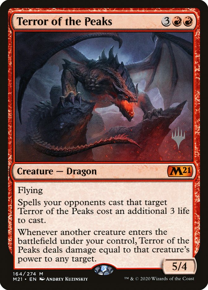 Terror of the Peaks (Promo Pack) [Core Set 2021 Promos] Foil