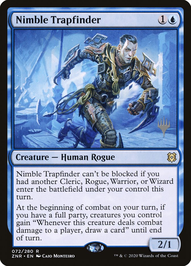 Nimble Trapfinder (Promo Pack) [Zendikar Rising Promos] Foil