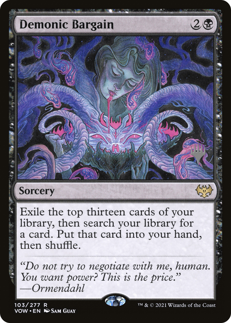 Demonic Bargain  [Innistrad: Crimson Vow Promos] Foil