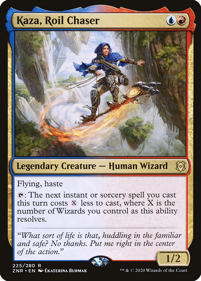 Kaza, Roil Chaser (Promo Pack) [Zendikar Rising Promos] Foil