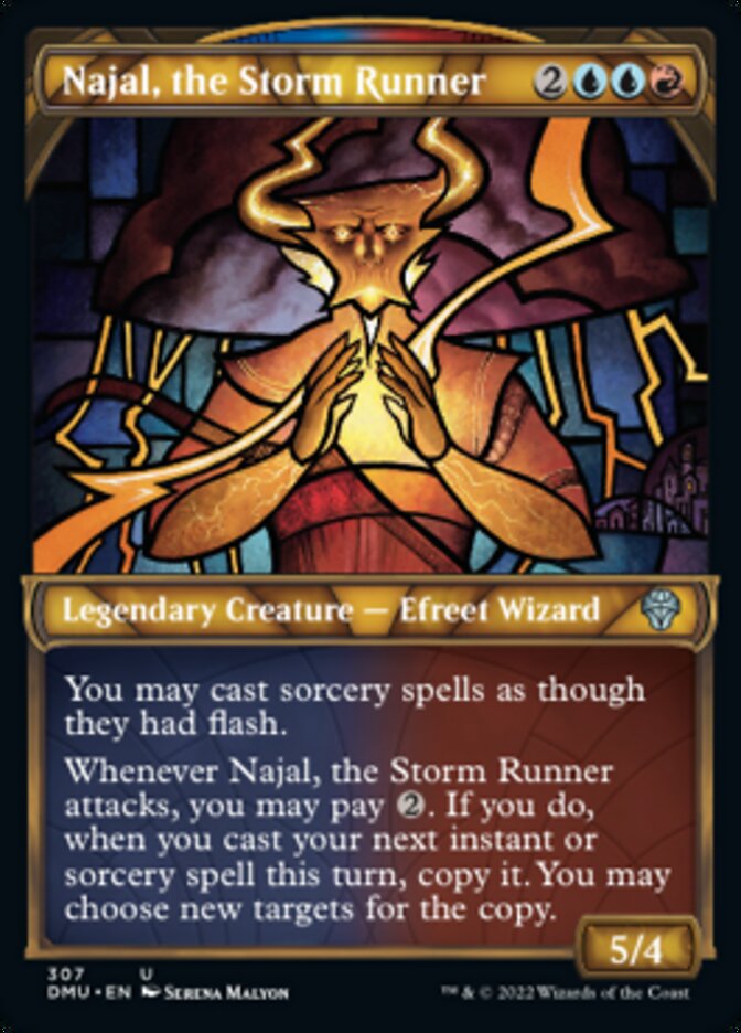 Najal, the Storm Runner (Showcase) [Dominaria United] Foil