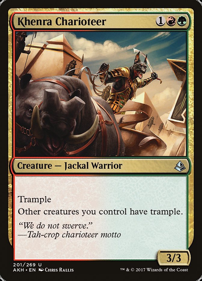 Khenra Charioteer [Amonkhet] Foil