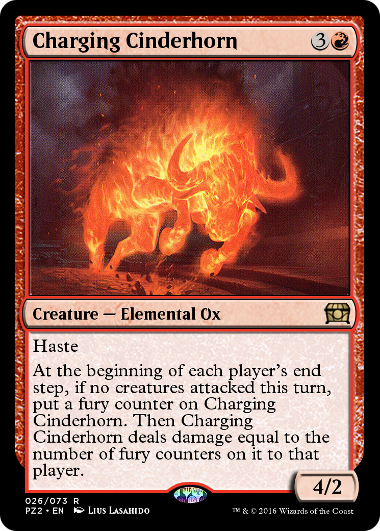Charging Cinderhorn  [Treasure Chest] Foil