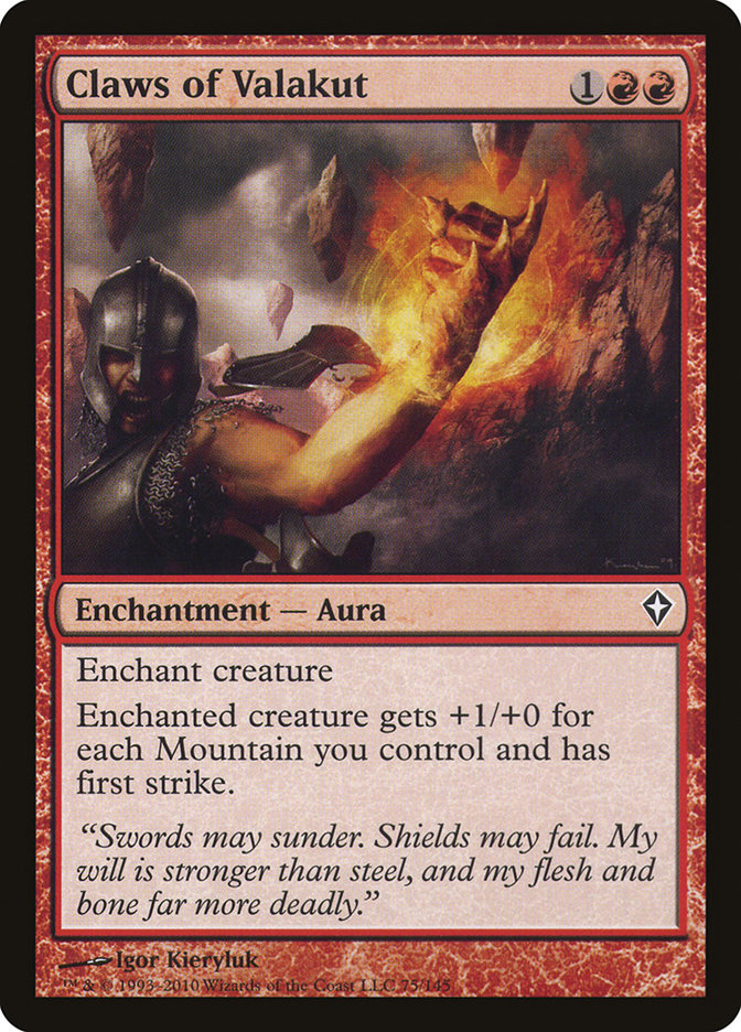 Claws of Valakut [Worldwake] Foil