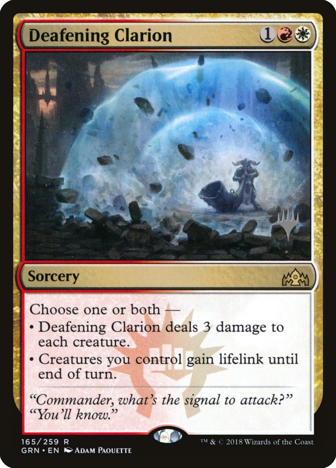 Deafening Clarion (Promo Pack) [Guilds of Ravnica Promos] Foil