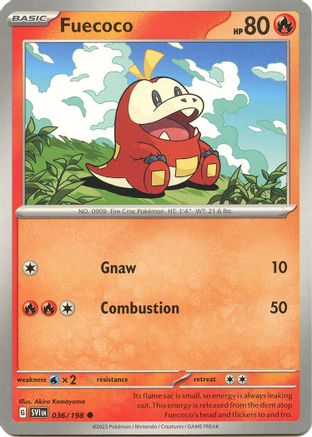 Fuecoco (036/198) [Scarlet & Violet: Base Set] Reverse Holofoil