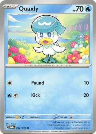 Quaxly (052/198) [Scarlet & Violet: Base Set] Reverse Holofoil