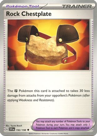 Rock Chestplate (192/198) [Scarlet & Violet: Base Set] Reverse Holofoil