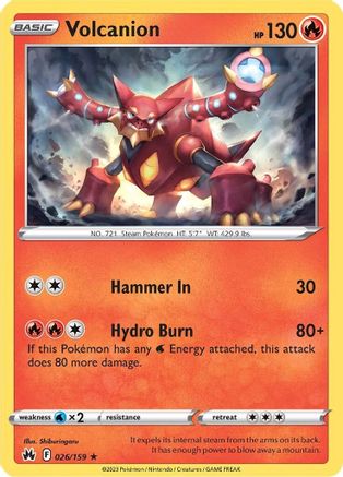 Volcanion (026/159) [Sword & Shield: Crown Zenith] Reverse Holofoil