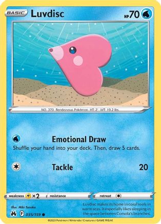 Luvdisc (035/159) [Sword & Shield: Crown Zenith] Reverse Holofoil