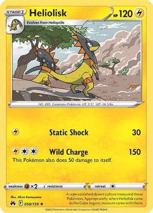 Heliolisk (050/159) [Sword & Shield: Crown Zenith] Reverse Holofoil