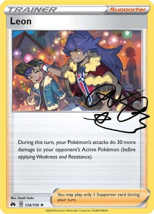 Leon (134/159) [Sword & Shield: Crown Zenith] Reverse Holofoil