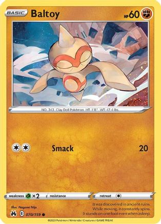 Baltoy (070/159) [Sword & Shield: Crown Zenith] Reverse Holofoil