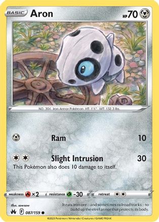 Aron (087/159) [Sword & Shield: Crown Zenith] Reverse Holofoil