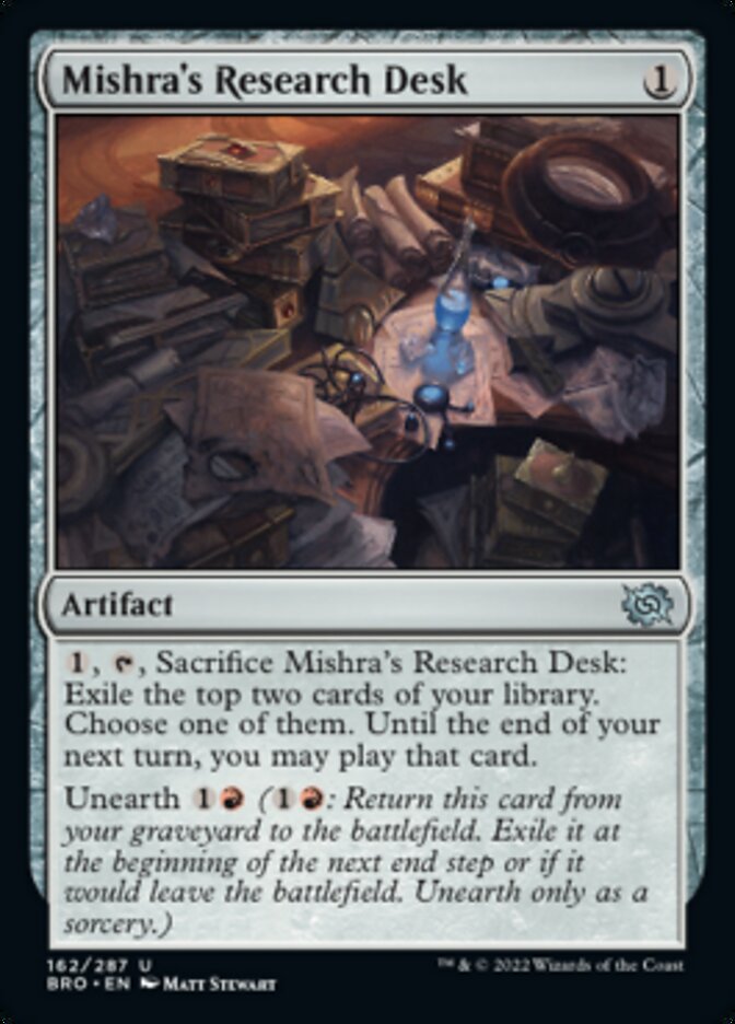 Mishra's Research Desk [The Brothers' War] Foil