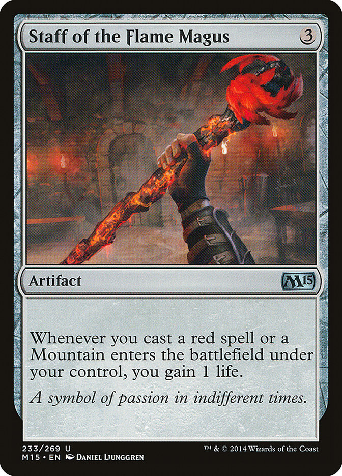 Staff of the Flame Magus [Magic 2015] Foil