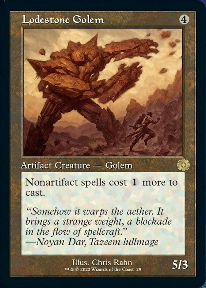 Lodestone Golem (Retro) [The Brothers' War Retro Artifacts] Foil