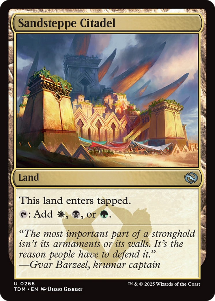 Sandsteppe Citadel [Tarkir: Dragonstorm] Foil