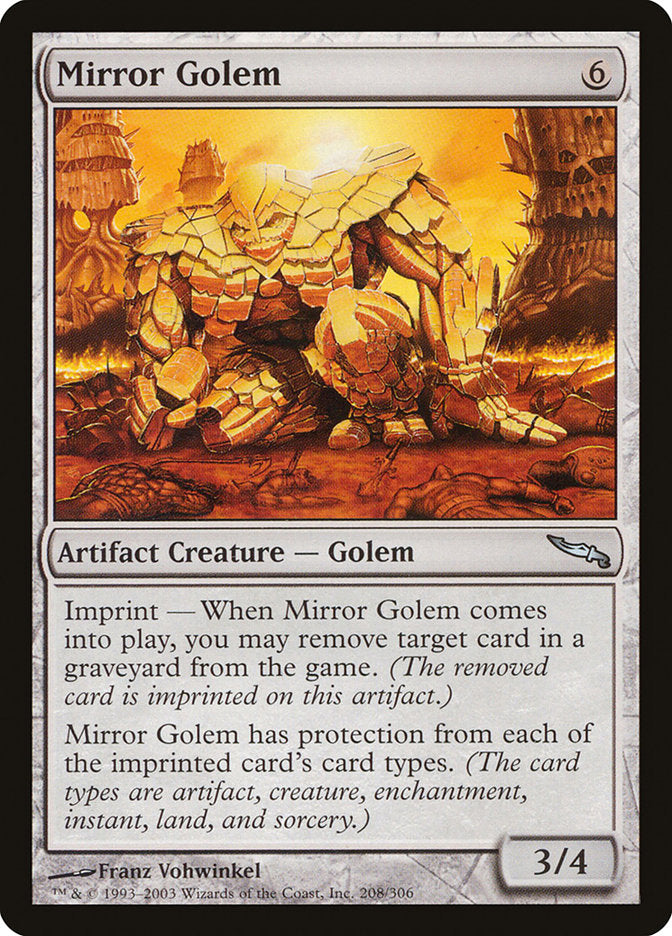Mirror Golem [Mirrodin] Foil -1