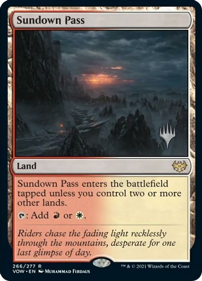 Sundown Pass (Promo Pack) [Innistrad: Crimson Vow Promos] Foil