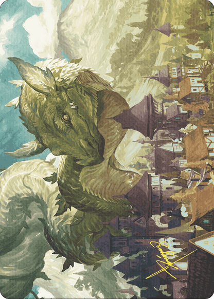 Beanstalk Wurm // Beanstalk Wurm  [Wilds of Eldraine Art Series] (Borderless)